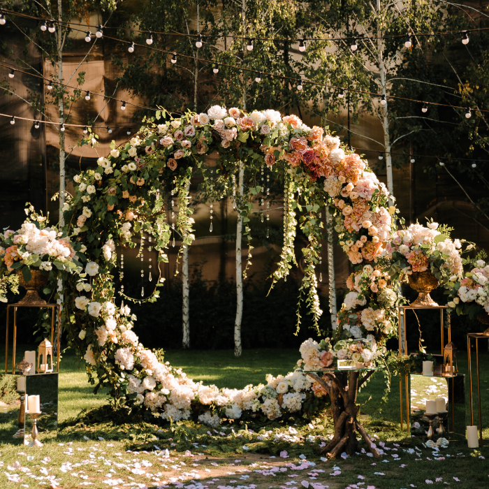 Arche Fleurs Cercle Mariage Événement