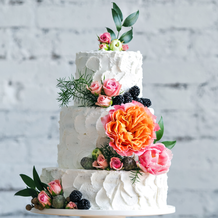 Gâteau Mariage Événement Traiteur Fleurs